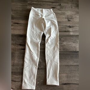 Alo yoga white leggings size small
